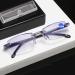 OVNMFH Saphir-Anti-Blue-Progressive Fern and Nah-reading glasses with high hardness and double usage ultra-light reading glasses for women and men (Black '+2.5) Black' +2.5