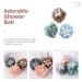 Buy Minkissy 3pcs Bath Ball & Flower Loofah Set - Soft Exfoliating Bath Sponge for Kids & Adults - Portable Shower Scrub for Clean & Healthy Skin - Buy Online on GoSupps.com