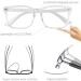 COOLOO Blue Light Blocking Glasses Gaming Computer Glasses Anti Glare Headache Eyes Strain Glasses with Blue Light Filter Super Light Weight Fashion 02-transparent - Buy Online on GoSupps.com