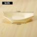 piuryue 50x Finger Food - Bowls Boat" Biodegradable Wood 11 cm x 6.5 cm - Buy Online on GoSupps.com