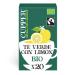 Cupper TE VERDE CON LIMON infusion is a herbal infusion that makes a break extra pleasant It tastes both pure and with some honey or sweetener The composition takes practicality into account