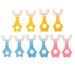 DOITOOL Kids Silicone Toothbrush U Shape Children Toothbrush Manual Kids Training Toothbrush Waterproof Soft Oral Cleaner for Kids Child Toddler 12pcs 9.5X4.7X1.7CM