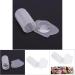 Buy Silicone Nail Stamper - Clear Jelly Soft French Manicure Stamp & Scraper Tools (White) for Perfect Nails - International Shipping - Buy Online on GoSupps.com