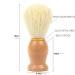 Premium White Pig Bristles Shaving Brush with Beech Wood Handle - Men's Grooming Tool for Perfect Shave | One Size - Buy Online on GoSupps.com