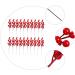 ABOOFAN 50 Pcs Artificial Berry Cuttings Artificial Berry Stems Pick Christmas Tree Decoration Ornaments Christmas Red Berries Branches Artificial Berry Branches Red Fruit Foam Fork - Buy Online on GoSupps.com