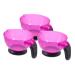 Homoyoyo 3pi ces Bol M langeur Silicone Pour Coloration Cheveux Avec Anse Set De R utilisables Accessoires Pratiques Pour Coiffure Diy Et Salon Professionnel Bol Robuste Et Facile Nettoye
