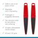 Flowery Original Swedish Clover Red Foot File - Pedicure Foot Scrubber (60/100 Grit) - RED - Buy Online on GoSupps.com