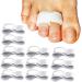 Hammer Toe Wraps 12 Pieces Broken Toe Bandage Cushion Toe Separator Splints Straightener for Crooked Toes Claw-Overlapping-Bent Toe Tapes Suit for Men and Women