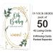 Hafhue 50 Pack Watercolor plantsBlank Gift Certificate Scratch Off Cards for Small Business Spa Beauty Makeup Hair Salon Bridal Shower Baby Shower Country Wedding Wedding Shower Ideas (Oh Baby) - Buy Online on GoSupps.com