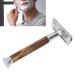 Razor planer for men original bamboo razor Plastic-free razor Classic Double Edge Flugen Fahrzeugen Travel safety razor traditional manual razor for perfect shave (without blade)