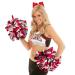 Semjikoy Large Cheer Hair Bows - Set of 2 Handmade Red and White Bows for Girls Cheerleaders | 6.7-Inches - Buy Online on GoSupps.com