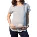 Maternity Funny Pregnancy Tee, Cute Baby Pregnant Women T-Shirt - Grey L - Buy Online on GoSupps.com