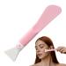 Face Ma sk Applicator Silicone Clay Mas k Brush Applicator Soft Face Ma sk Applicator Tool With Dual Head Flexible Face Makeup Brushes Or Cream Essence Lotion And Cosmetics Silicone brush rose red