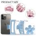 12 Pack Large Flower Hair Claw Clips - Square Matte Strong Hold for Thick & Thin Hair - Cute Hair Clips for Women - Blue Pink Khaki - 3 Styles - Buy Online on GoSupps.com