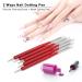 Buy Anself 5pcs 2-Way Nail Art Dotting Tools | Silicone Nail Pen & UV Gel Brushes - Perfect for Nail Art - Pink - Buy Online on GoSupps.com