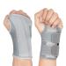 NuCamper Wrist Brace Carpal Tunnel Right Left Hand for Men Women Night Wrist Sleep Supports Splints Arm Stabilizer with Compression Sleeve Adjustable Straps for Tendonitis Arthritis Pain Relief Right Hand-Gray Small/Medium (Pack of 1)