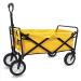 Folding Garden Wagon Cart Outdoor Park Collapsible Utility Wagon Picnic Camping Cart for Outdoor/Festivals/Camping G:yellow
