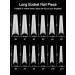 Kalolary 480pcs XXL Natural Color False Nail Tips - Extra Long Half Cover French Acrylic Nail Art Extension Tools in Clear Box - Buy Online on GoSupps.com
