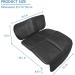 EMERSONGEARS Car Seat Protector 600D Waterproof Anti-slip Mat with Storage Bag | Universal Front & Rear Seats | Easy Install | Black Line - Buy Online on GoSupps.com
