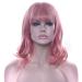 LFMDJF 10 Colors Short Curly Synthetic Wigs - 14 Hairpiece for Women | High Temperature Fiber Pink Black Brown Red - Buy Online on GoSupps.com
