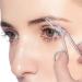 Eyebrow Tweezers Stainless Steel Professional Scissors Handle Eyebrow Tweezers Silver - Buy Online on GoSupps.com