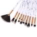 Jootuepo 10pcs Brazen Marble Makeup Brush Set - Soft Hair Eyeshadow Eyebrow & Eyeliner Brushes for Flawless Eye Makeup - Buy Online on GoSupps.com