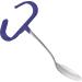 Stainless Steel Tablespoon with Vertical Handle - Ideal for Rehabilitation - Buy Online on GoSupps.com