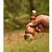 HealthAndWealth Detox Bronze Kansa Wand Body & Foot Massager | 2-in-1 Acupoint Massage Tool w/ Teak Wood Handle - Buy Online on GoSupps.com