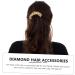 MAGICLULU hair accessories wedding alloy Korean version spring wedding hair clips for brides top clip diamond bride Diamond hairpin hair side combs large comb hair clip decor - Buy Online on GoSupps.com