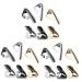 VALICLUD 18 Pcs Toe Tips for Pointed Shoes Shoe Repair Parts Shoe and Boot Toe Guards Heel Caps for High Heels Sneaker Pointed Shoes Caps Kit Accessories for Shoes Caps Metal