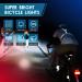 1000 Lumen USB Rechargeable Bike Lights Set | Front & Back Bicycle Headlight with Turn Signal, Horn, and Taillight | Waterproof and 5+6 Lighting Modes for Night Cycling - Buy Online on GoSupps.com