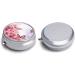 Portable 3 Compartment Pill Box | Travel-Friendly Floral & Butterfly Design | Compact Pill Organizer for Purse & Pocket - Buy Online on GoSupps.com