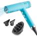 Mini Hair Dryer with Diffuser for Curly Hair | Ultra-Fast Drying & Quiet Hair Dryer | Professional Blow Dryer with 20x Faster Brushless Motor | Small Hair Dryer with Reverse Auto-Clean by SKYPRO