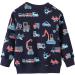 Eulla Boys' Dinosaur & Excavator Sweatshirt - Long-Sleeved Cotton Winter Top (Ages 1-7) - Dark Blue Tractor - Cozy Kids Apparel - Buy Online on GoSupps.com