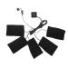 Electrical USB top heater 5 pieces of USB heating pillows for clothing small size portable electrical USB heated adjustable temperature warmer heating element for neck