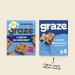 Graze Graze Healthy Snacks Variety bundle - All Sweet Flapjacks Selection - Honey -Peanut Butter- Cocoa Vanilla-Lemon & Blueberry- Cherry Bakewell - Total 30gx32 Snacks Box Mixed bundle - Buy Online on GoSupps.com