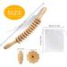 Wooden Fascia Roll & Massage Roller with Handle | Anti-Cellulite Device for Muscle Relaxation & Gua Sha | Beech Wood Body Shaping Tool - Buy Online on GoSupps.com