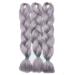Elailite 24 Hair Braids Extensions - Soft Gray 300g (3 Pieces) | International Shipping - Buy Online on GoSupps.com
