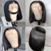 10 Inch Transparent Lace Front Bob Wig Human Hair - T Part Lace, Pre Plucked, 150% Density - Short Wigs for Black Women - Buy Online on GoSupps.com
