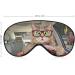 Funny Cat Driving Car Sleep Mask | Soft Light-Blocking Eye Cover for Women | Adjustable Strap Sleep Mask - Buy Online on GoSupps.com