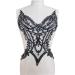 Handmade Rhinestones Lace Applique Sew on Beads Sequins Trim Patches - Black - Buy Online on GoSupps.com