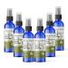 Brittanie's Thyme Certified Organic Travel Hand Sanitizer Spray 2 oz 6 Count | Vitamin E Aloe Moisturizing | Non Greasy & Replenishes Moisture & Nourishes Skin (Lemongrass)