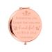 Makeup Compact Mirror for Women Birthday Graduation Valentine's Day Stocking Stuffer Gifts for Female Daughter Mom Girls Sister Friends Girlfriend Wife Her Inspirational Christmas Pocket Mirror Gift