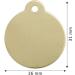 Bow Wow Meow BWM Solid Brass Personalized Pet ID Tags Dog Tags | Dog Tag for Pets Laser Engraved & Personalised | ID Tags for Dogs & Cats | Strong Brass Split Ring & Deeply Engraved - Round Medium 26x31mm Round - Buy Online on GoSupps.com