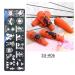 Set of Stainless Steel Cartoon Nail Stamping Plates & Sponge Pen - Su-H04 | International Shipping Available - Buy Online on GoSupps.com