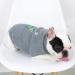 Petyoung Dog Sweater with Flower Embroidery - Soft Winter Clothing for Small & Medium Puppies - Warm Gray Sweater for Dogs - Buy Online on GoSupps.com