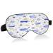 WELLDAY Sleep Mask Ceramic Teacup Pattern Night Eye Shade Cover Soft Comfort Blindfold Blockout Light Adjustable Strap for Men Women