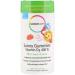 Rainbow Light Sunny Gummies Vitamin D3 Tangy Mandarin Orange For Ages 4 & Above 400 IU 60 Gummies