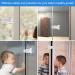 Wenrero 4-Piece Sliding Door Safety Lock Set | No Drill Child Lock with 3M Glue | Secure Windows & Closets | ABS 7cm Sliding Door Block - Buy Online on GoSupps.com