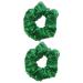 Lurrose 2 pieces sequins hair tie Hair tie glitter hair tie chiffon hair tie silk hair tie hair tie ponytail holder for women women (green)